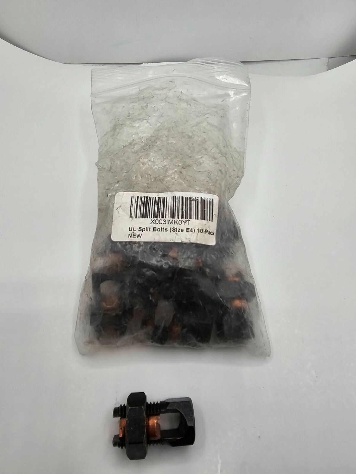 (QTY 10) UL Copper Split Bolt Connector Size E4