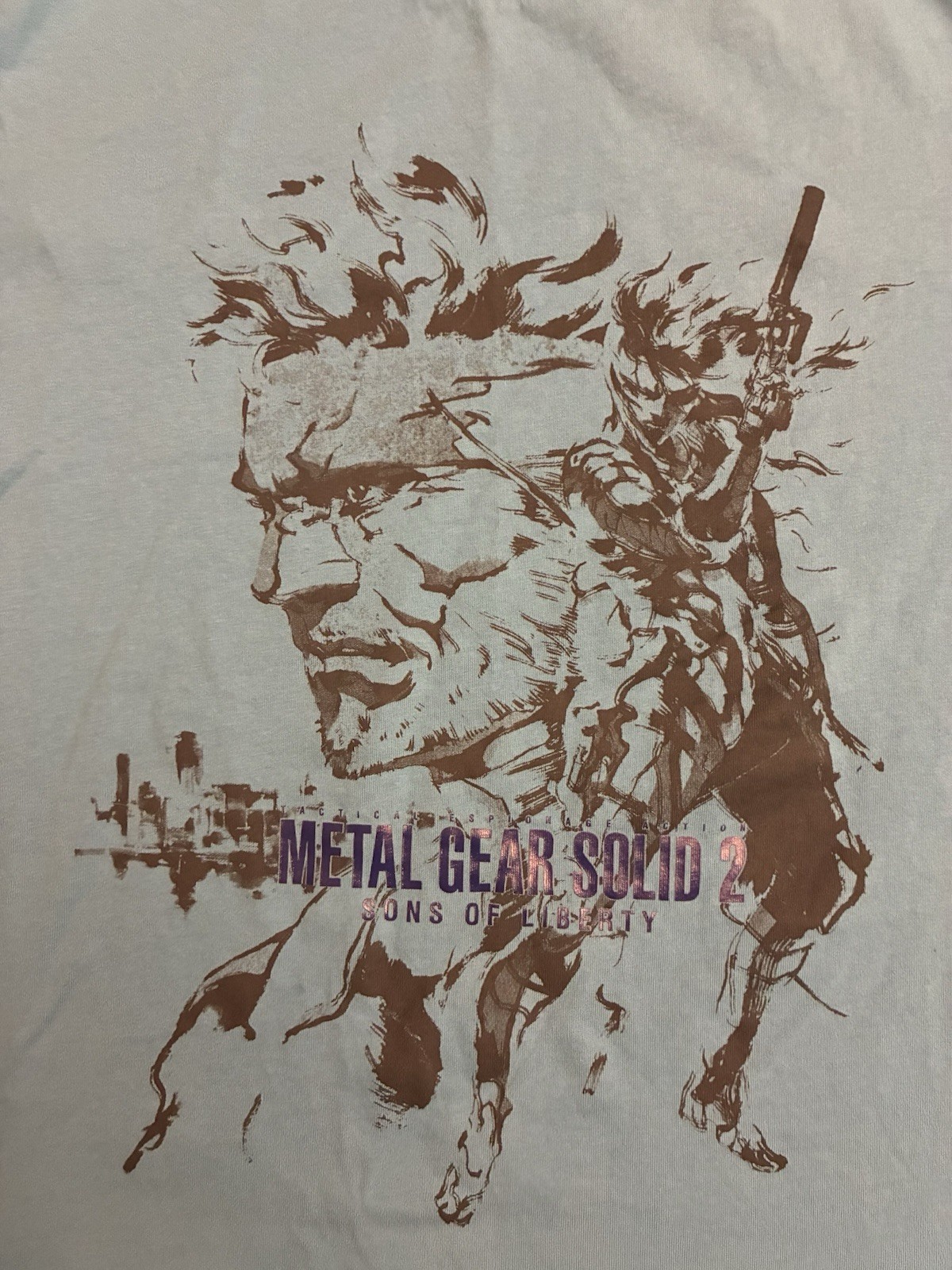 Metal Gear Solid 2 Sons Of Liberty Uniqlo Archive Solid Snake T Shirt Size XL gallery