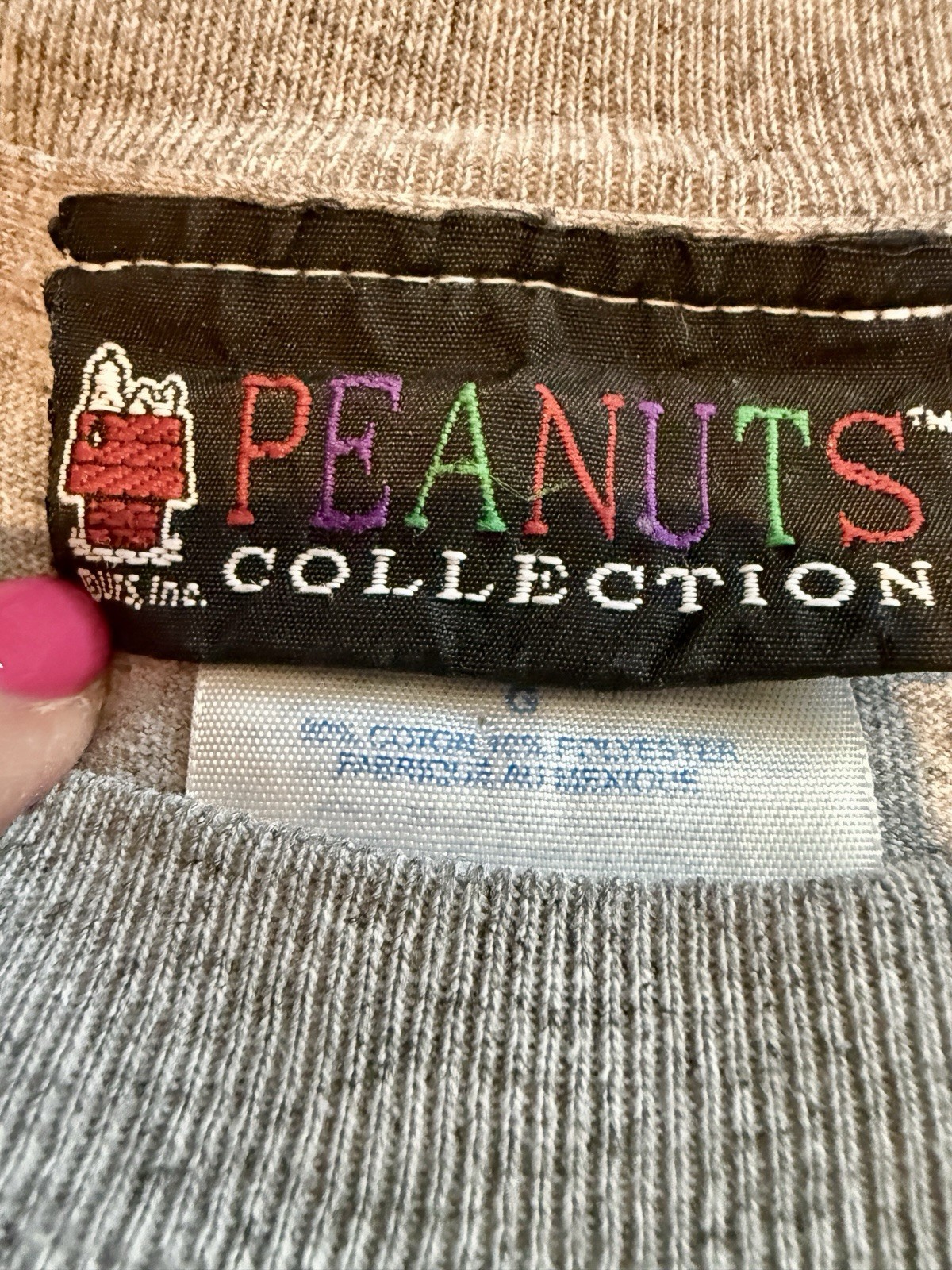 VTG Peanuts Collection “Cool American” Joe Cool Embroidered L Shirt Americana gallery