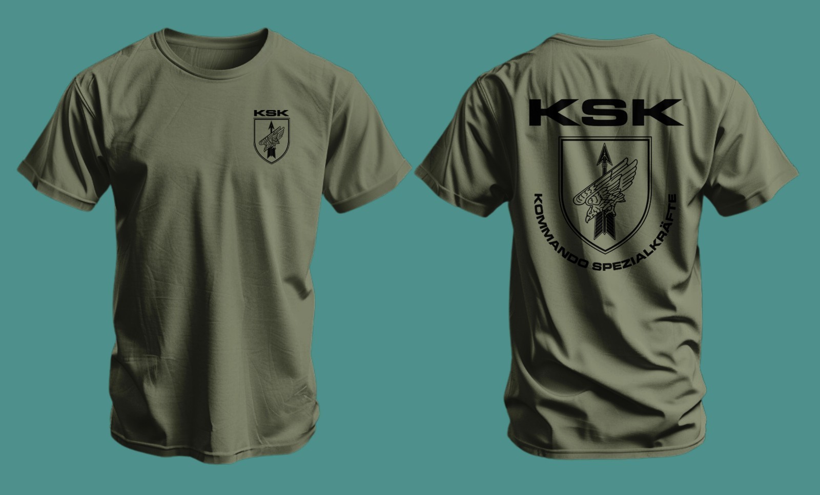 German Army KSK Special Forces T-Shirt Kommando Spezialkräfte Tactical Tee gallery