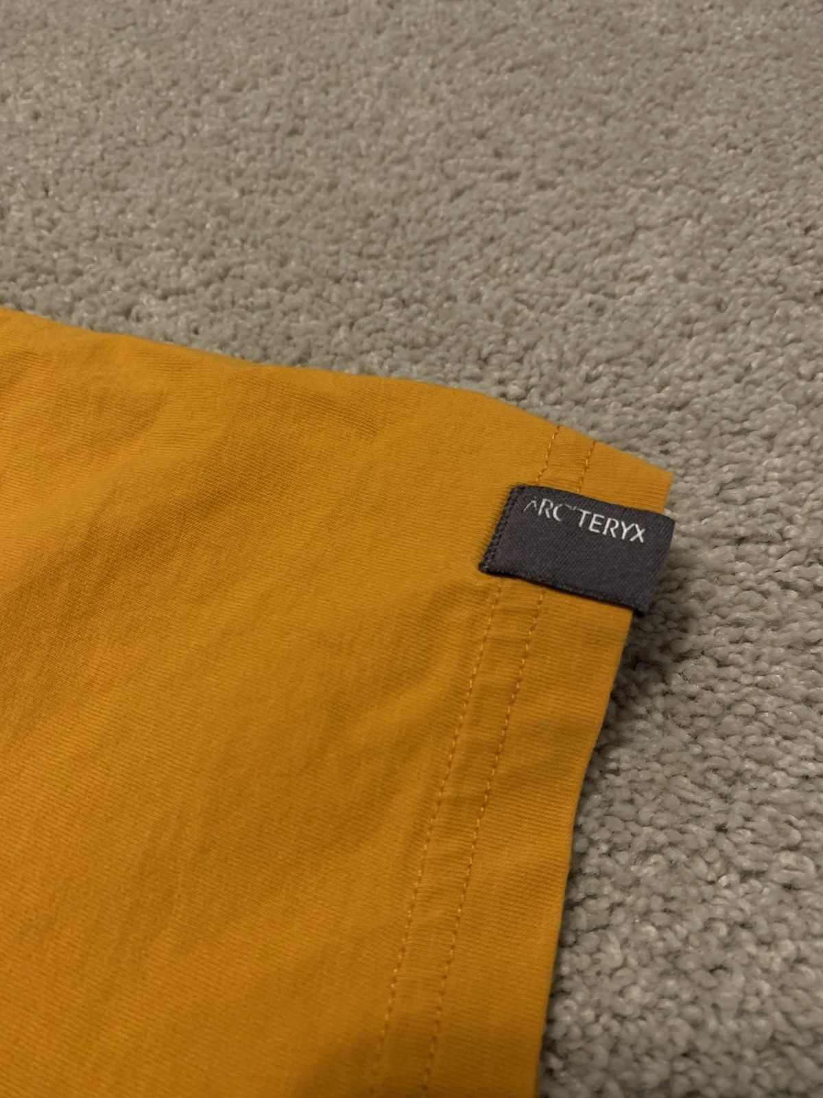 Arcteryx Fossil Shirt Mens Medium Orange Copper Hiking Camping Gorpcore gallery