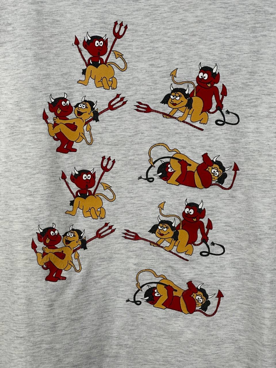 Vintage Fun Art Sex Art Humor T shirt Devil Size XL gallery