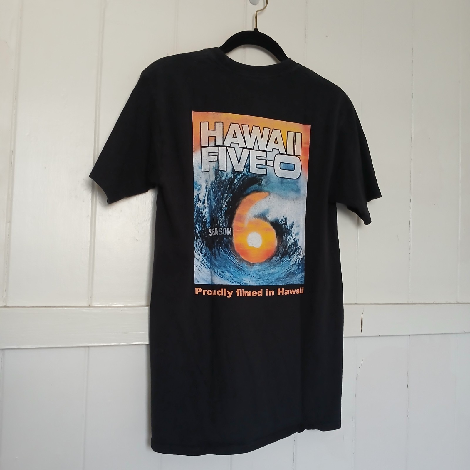 Hawaii Five-O T-Shirt FILM CREW Season 6 Tee Men's Small Black Cotton 5 0 gallery