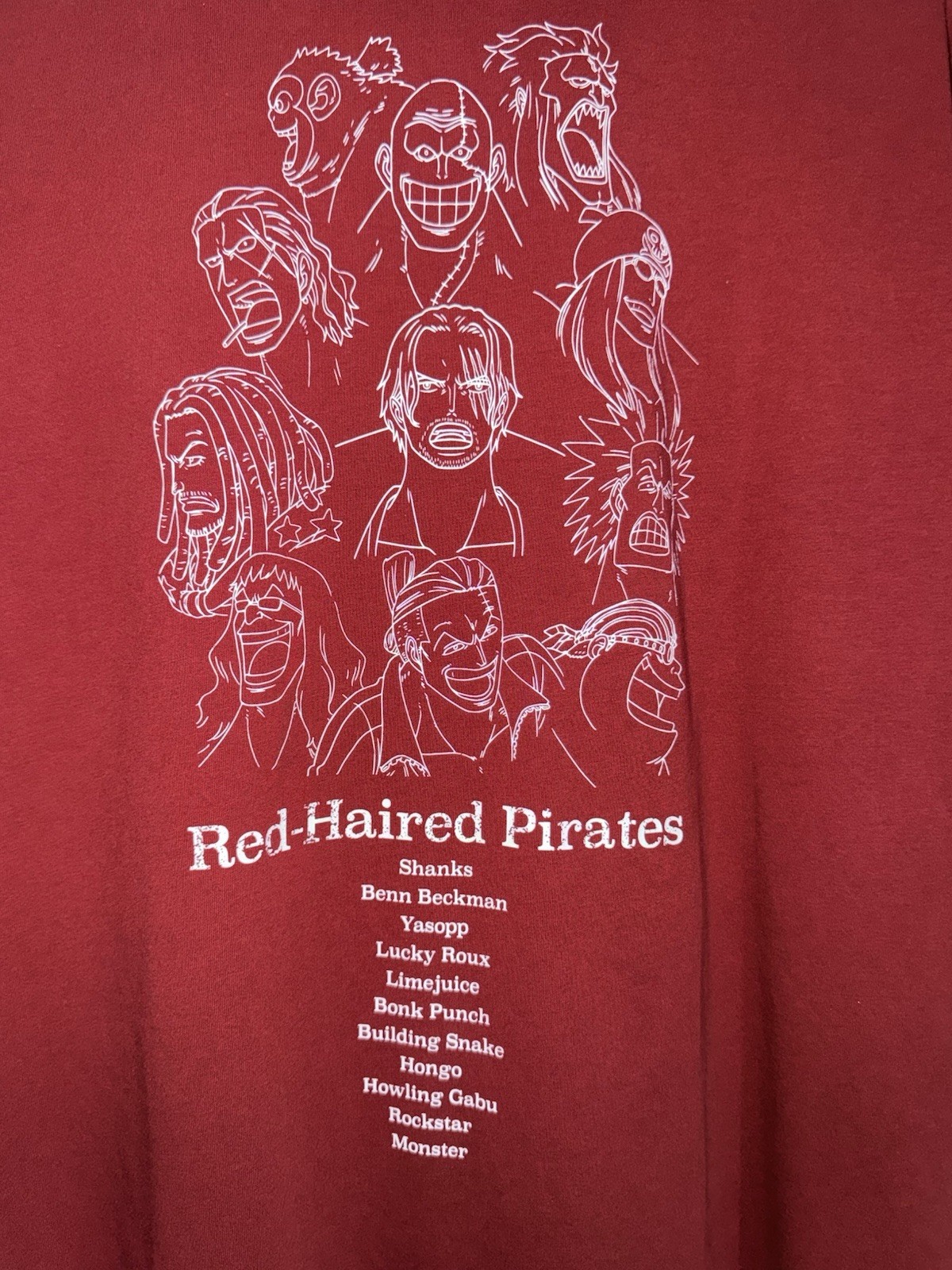 Uniqlo UT x One Piece Film Red Haired Pirates Graphic T-shirt Size XL Excellent gallery