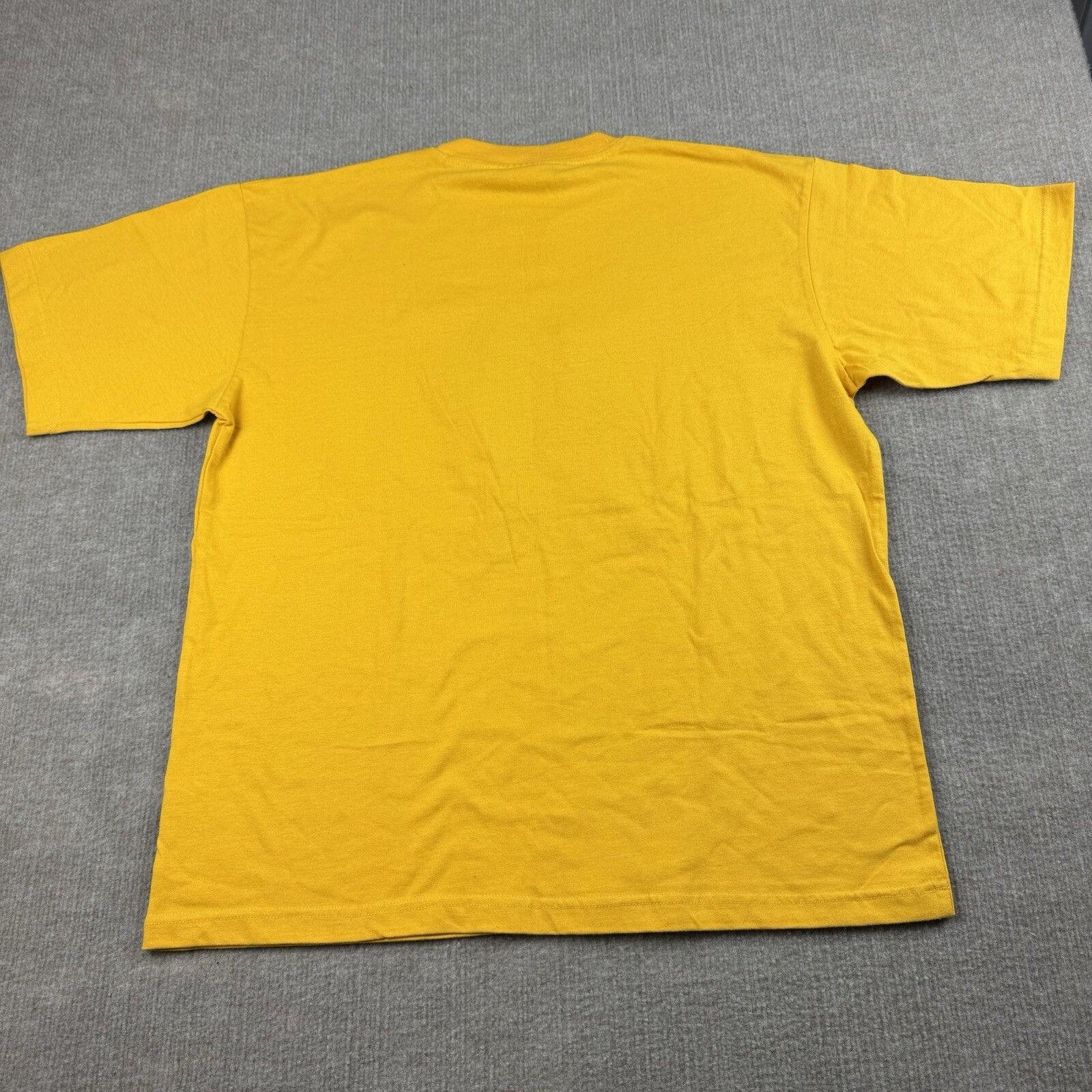 Hong Kong DRAGON Shirt Mens XL Stitched Chinese Character Yellow Embroidered Tee gallery