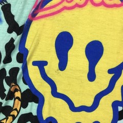 Reason Shirt Mens Medium Multicolor Tiger Smiley Face Surf Graphic Tee Top