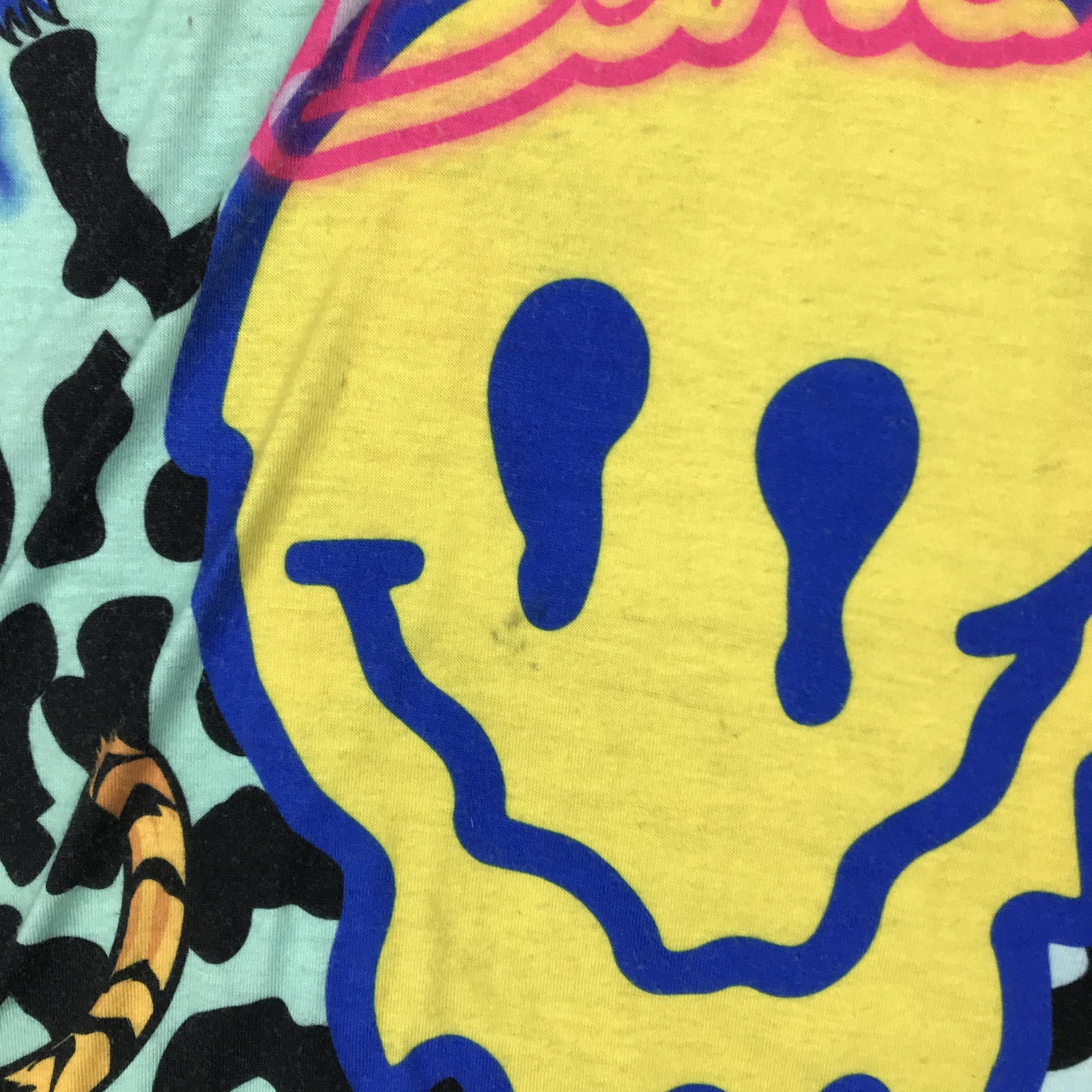 Reason Shirt Mens Medium Multicolor Tiger Smiley Face Surf Graphic Tee Top gallery