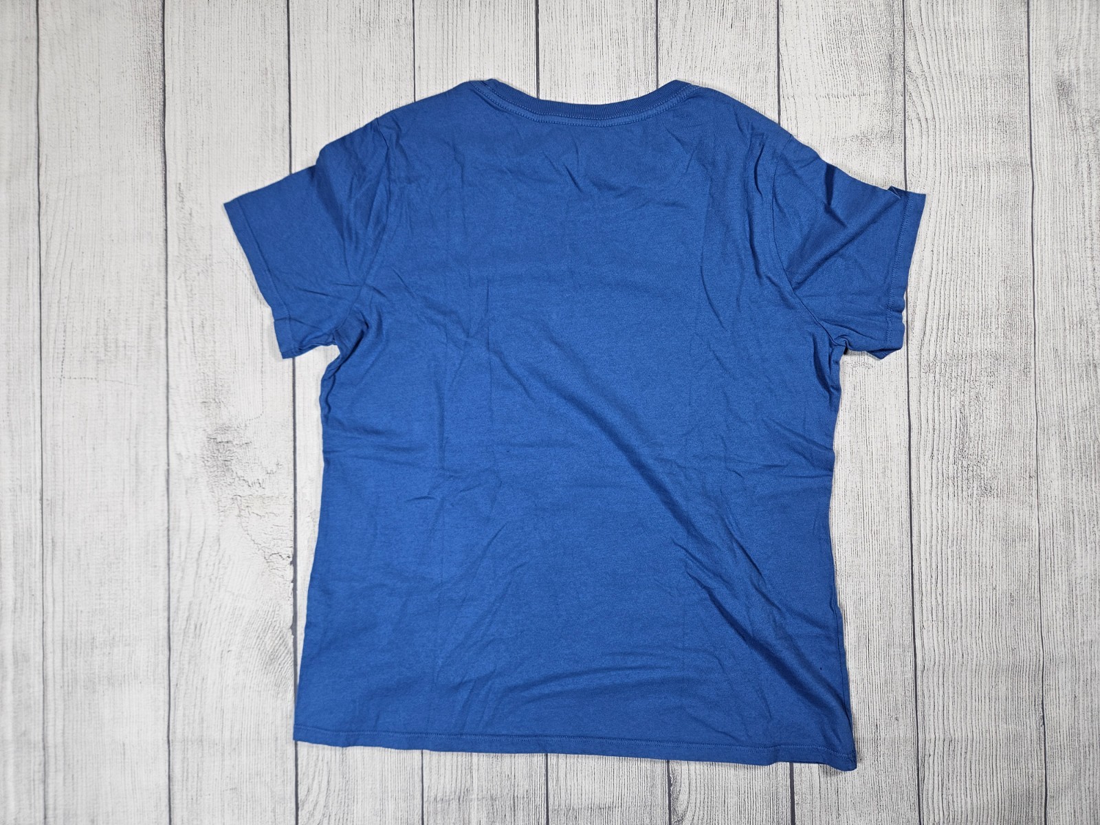 American Giant Classic Crew Neck T Shirt Womens L Blue USA Made Cotton Tee Top gallery