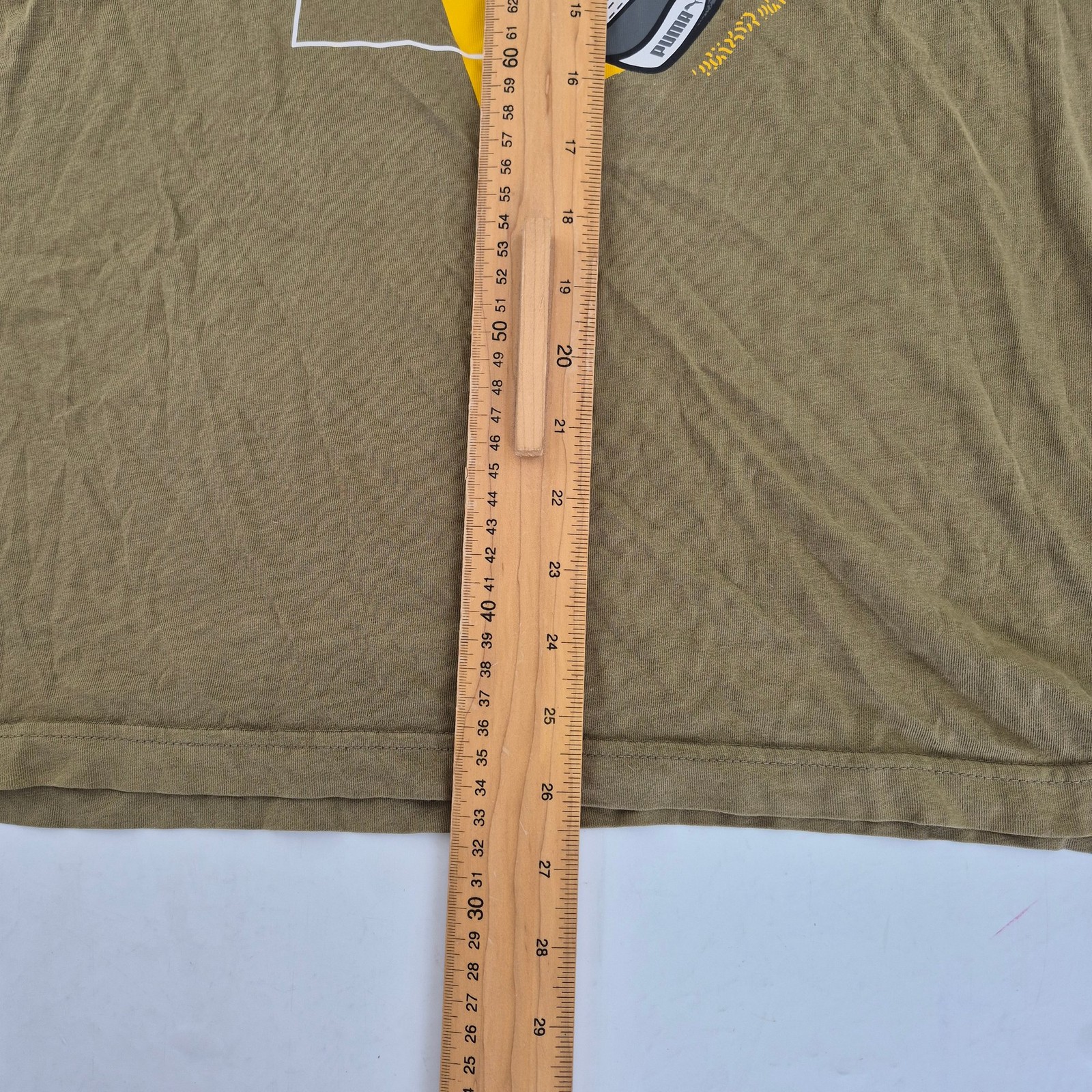 PUMA Graphic T-Shirt Medium Green Men's 100% Cotton Casual Style gallery