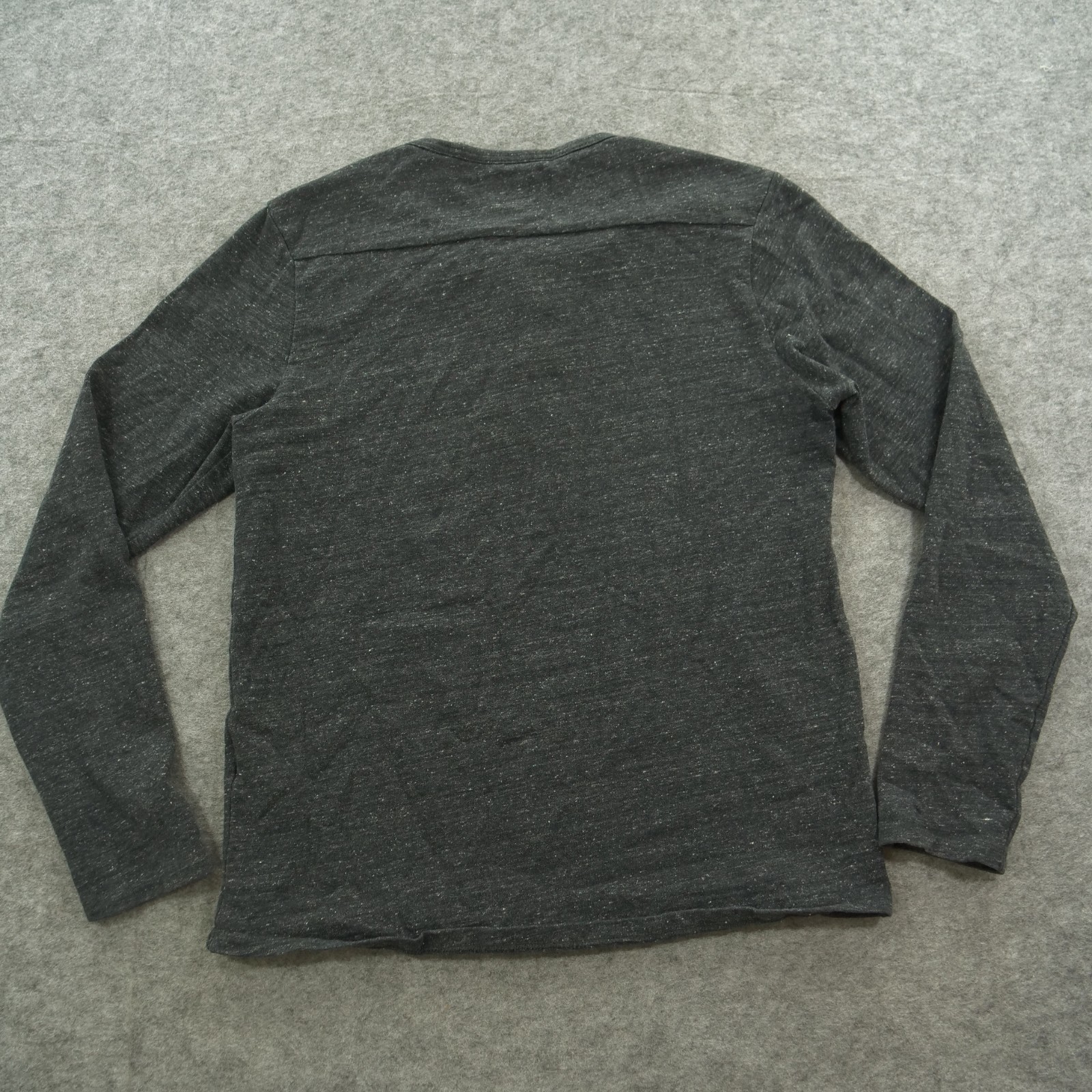 Scotch & Soda Sweatshirt Mens Large Gray Henley Button Logo Long Sleeve gallery
