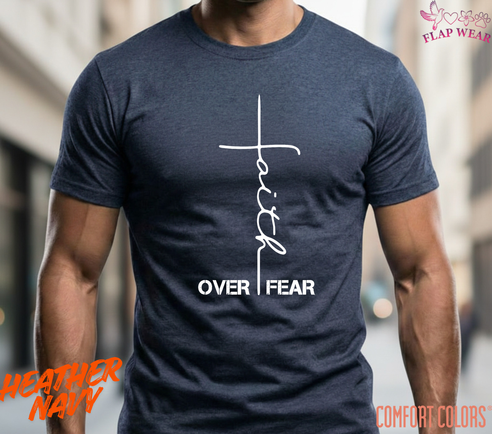 Unisex Faith Over Fear Chri T-Shirt, Men T shirt,Women T shirt Gift Religion Top gallery