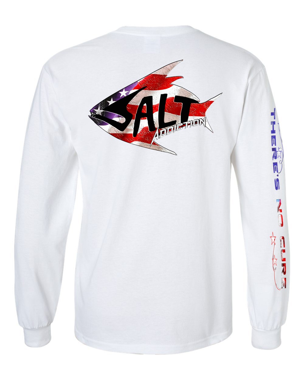 Salt Addiction Patriotic Flag Logo T Shirt Fishing Long Sleeve Cotton gallery