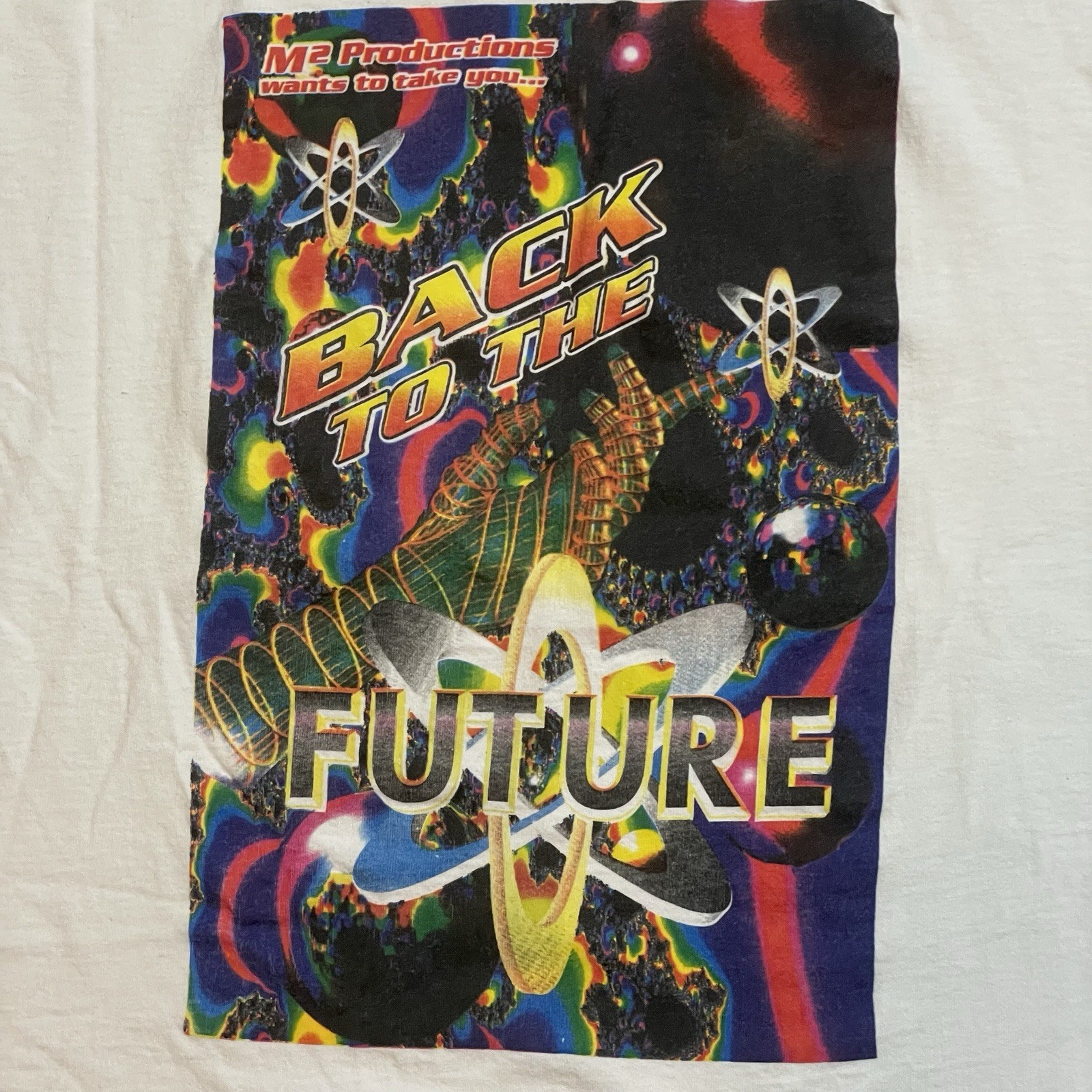 Vintage 90s Rave Shirt Aphex Twin Size XL Washington DC Techno Electronic NRG gallery