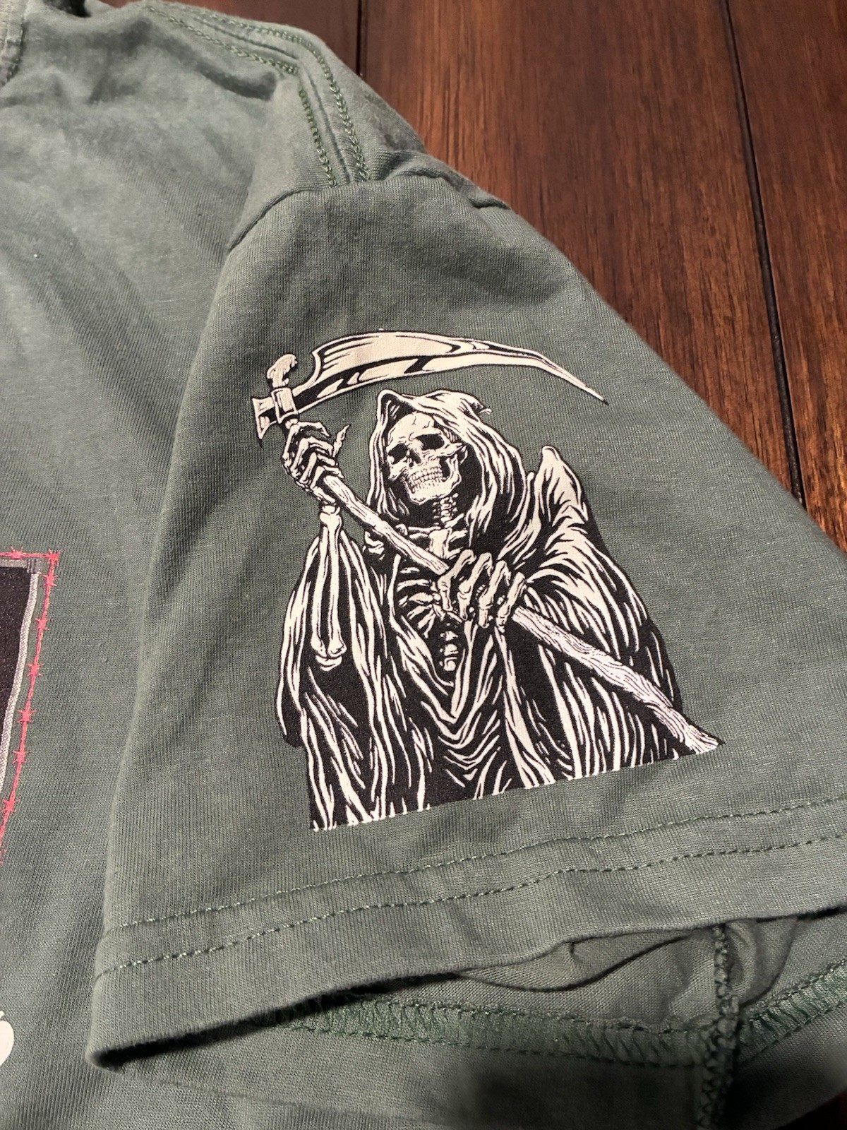 Fresh Laundry T Shirt Large Black Grim Reaper King Of Spades Graphic Tee gallery