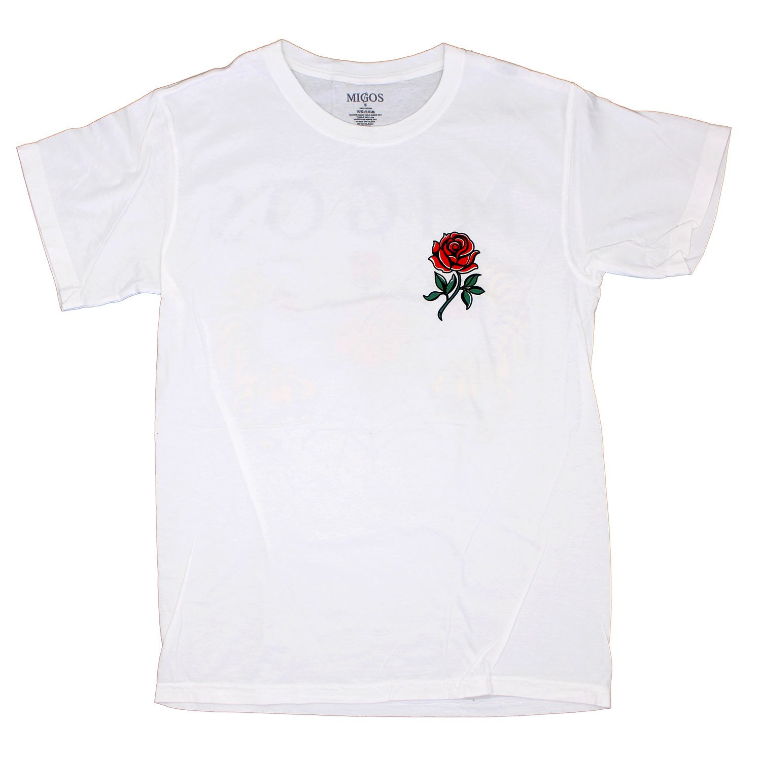 Men's Migos Roses & Tigers T-shirt Small White gallery