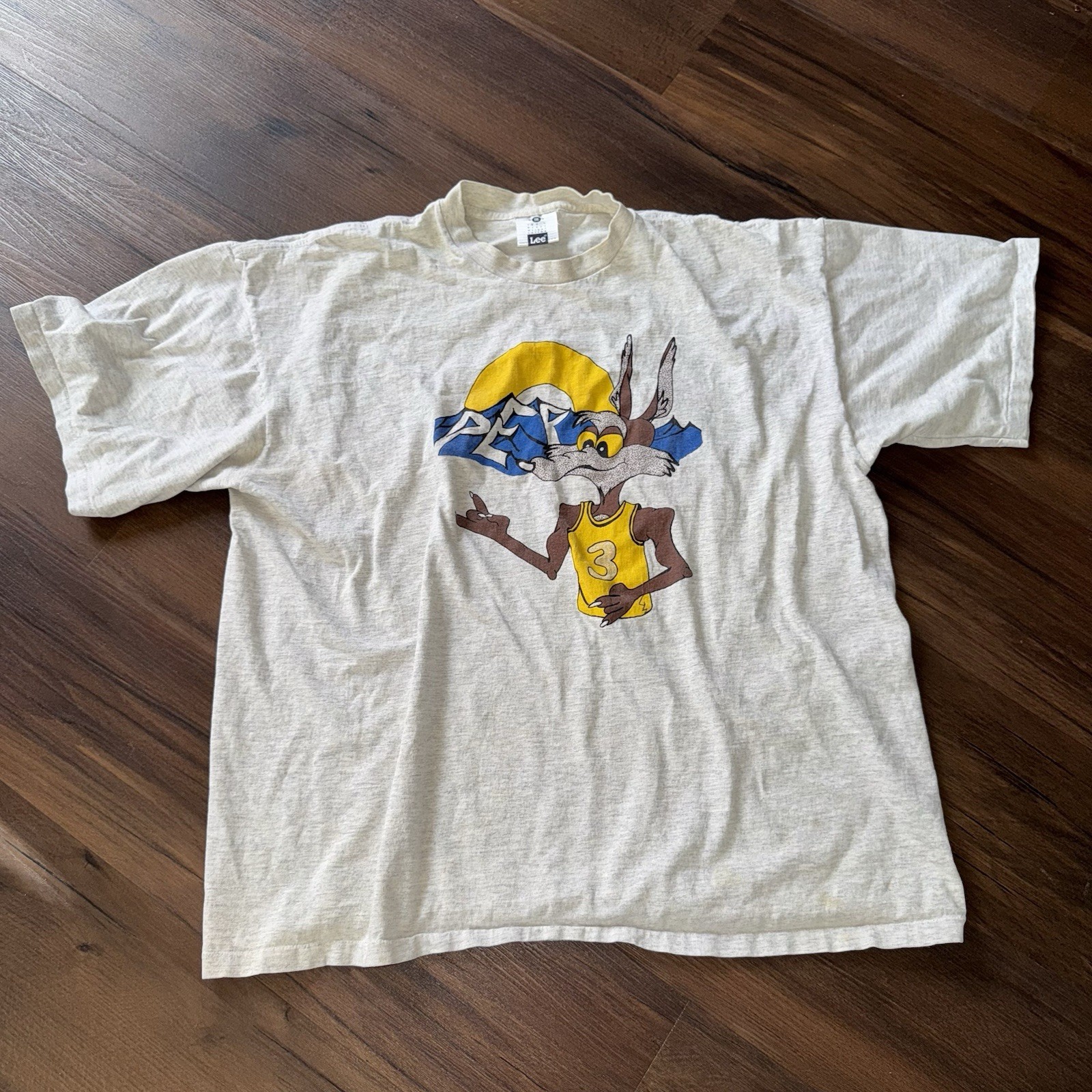 Vintage LEE Wile E Coyote Looney Tunes Single Stitch Shirt XXL
