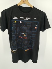 Pac-Man Game Over Graphic Tee Black Men’s Size Small Arcade Gamer Shirt