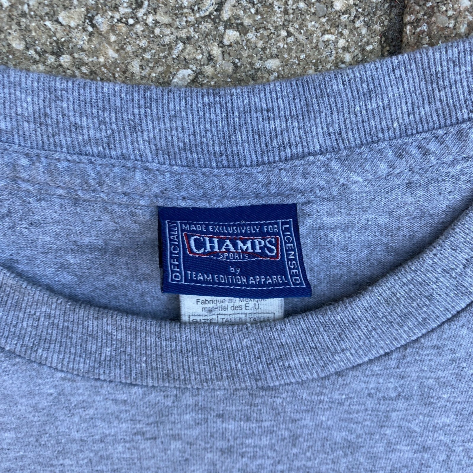 Champs Sports MIAMI HURRICANES Pink Logo Grey T Shirt Size Large Vintage Style gallery