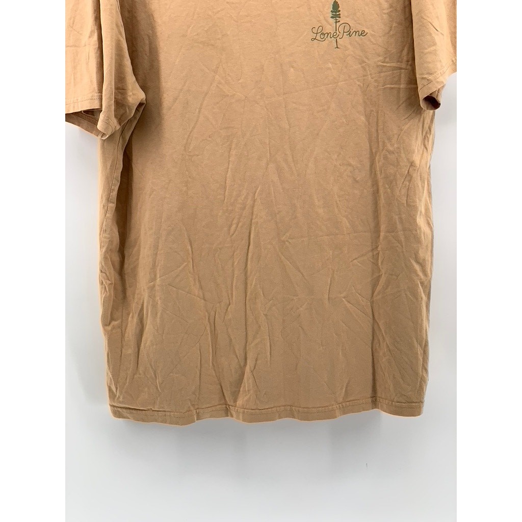 ASCOLOUR Men's Tan Graphic Short Sleeve T-Shirt SZ L gallery