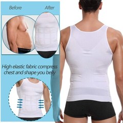 Men Compression Shirt Sleeveless Body Shaper Base Layer Slimming Tank Tops Vests