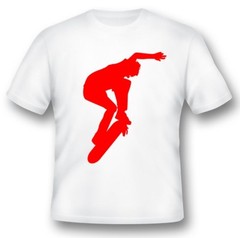 Skateboarder urban black or white Tee