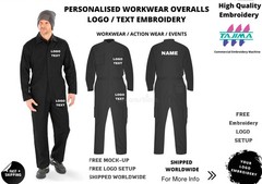Embroidered Mechanic Overalls – Personalized Workwear, Father’s Day Gift