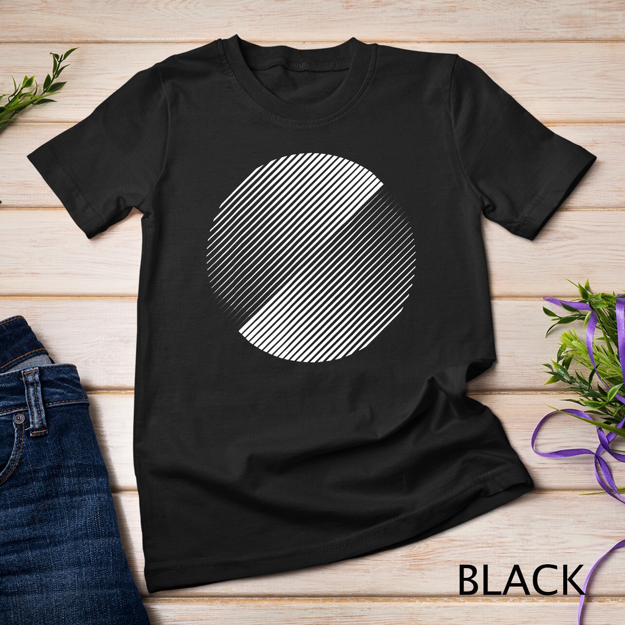 Minimal 20s geometric design primitive white circle shape T-Shirt Unisex T-shirt gallery