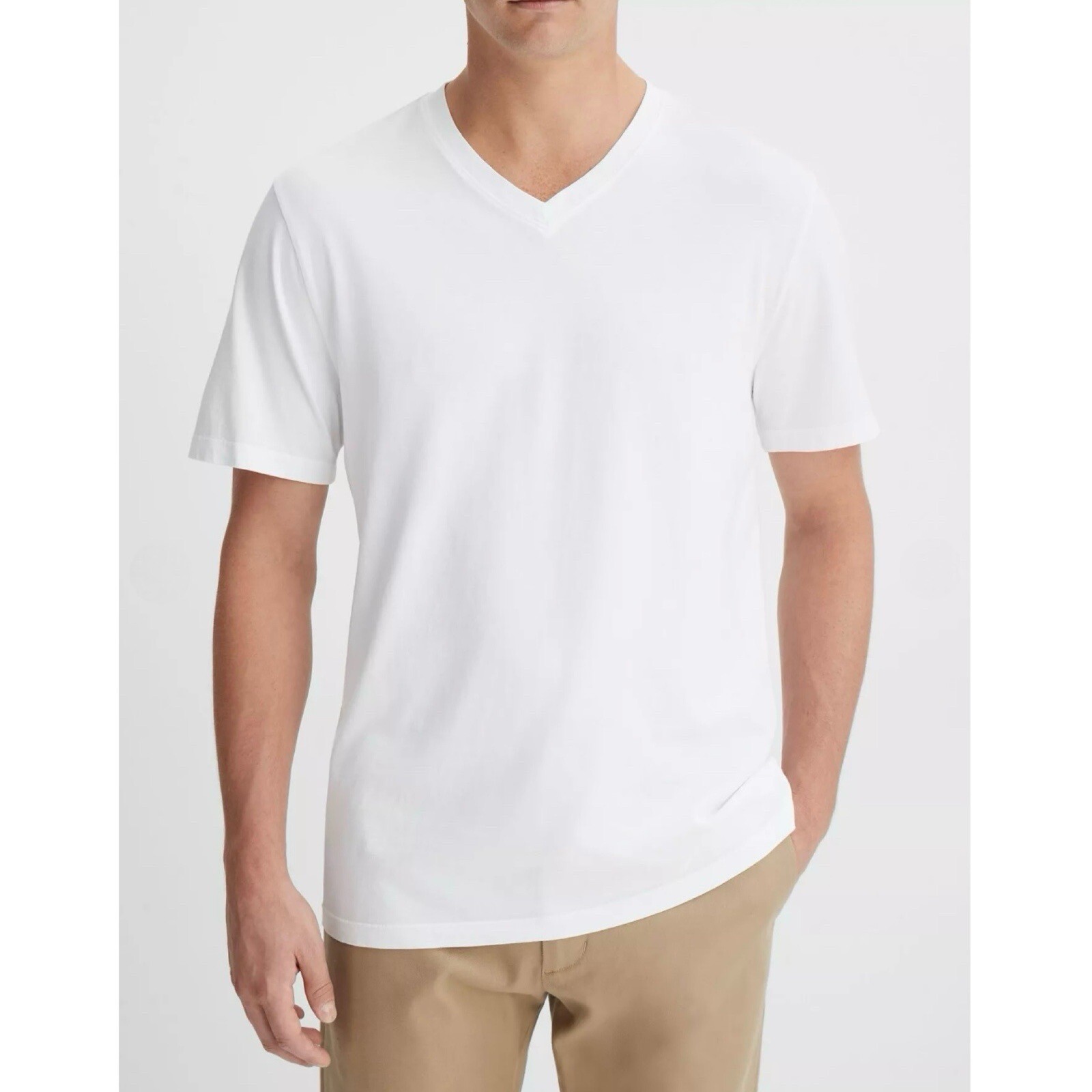 VINCE Men's Garment Dye V-Neck Short Sleeve Tee Retail: $65 (NWT) gallery