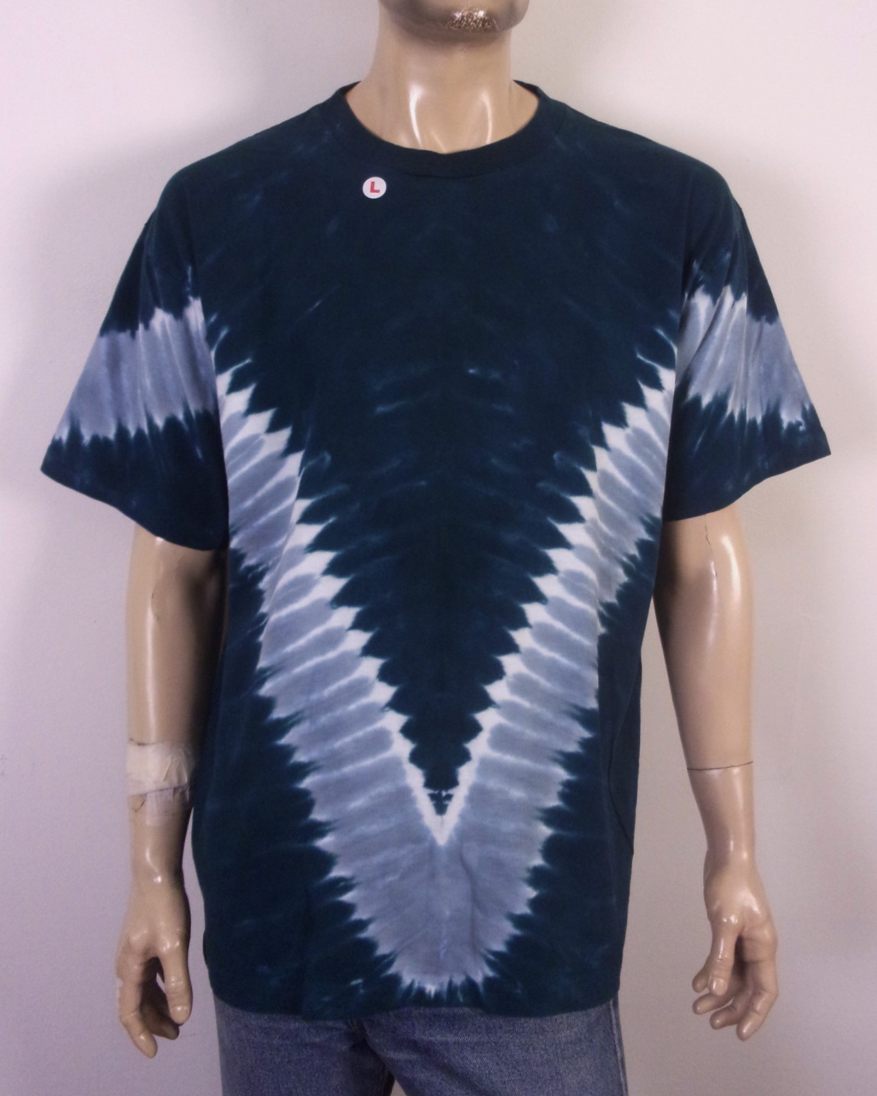 vintage 90s single stitch Tie Dye Chevron T-Shirt Philadelphia Eagles Blank? L gallery
