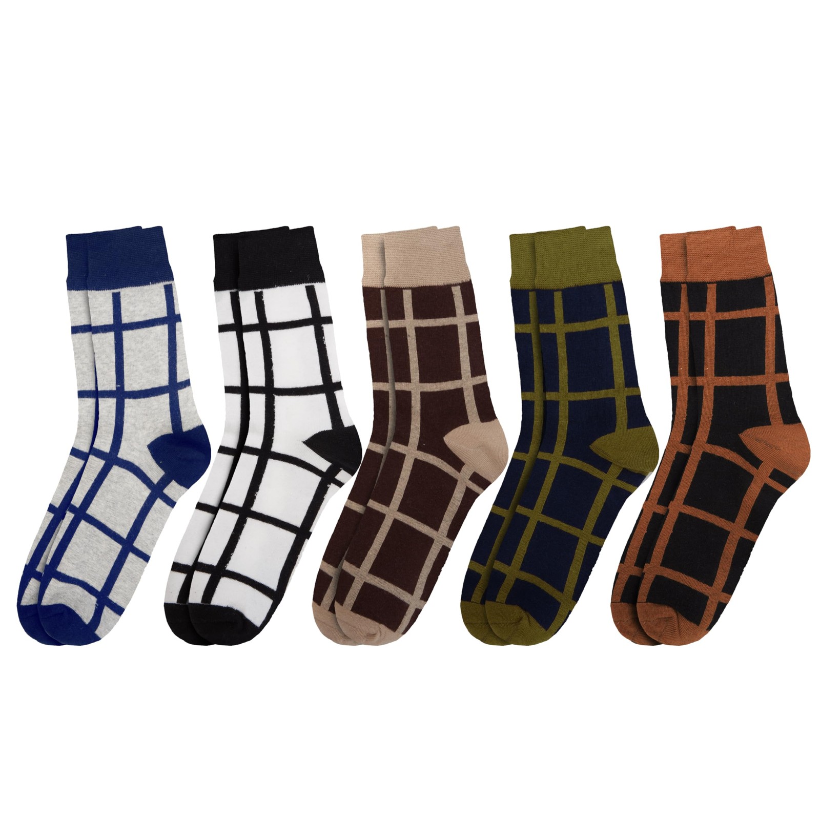 Mens Fun Dress Socks Colorful Funny Cotton Crew Sock Adult Novelty Checked So... gallery