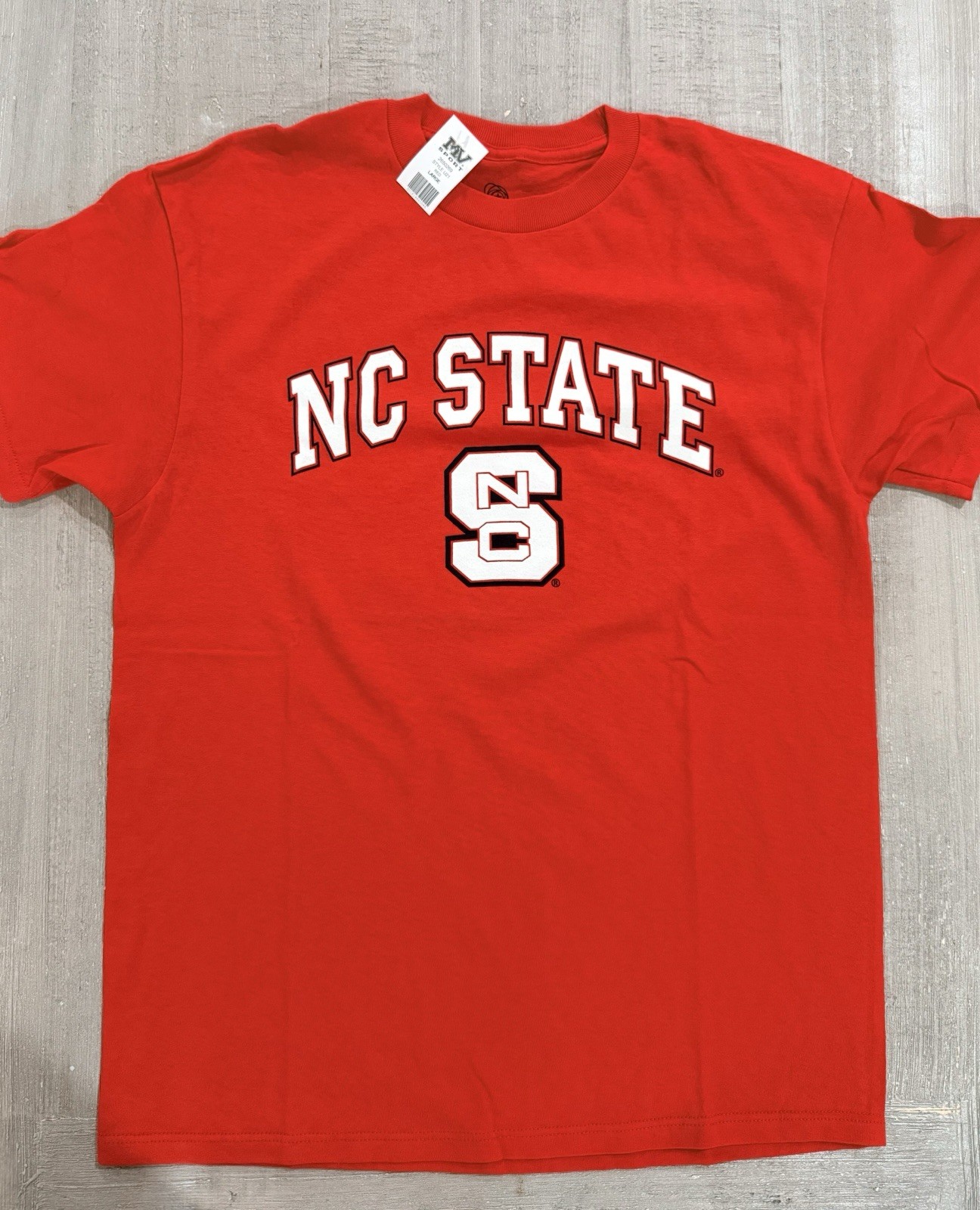 “NC State” North Carolina Wolfpack Red T Shirt - Size L / LARGE - by MV Sport gallery