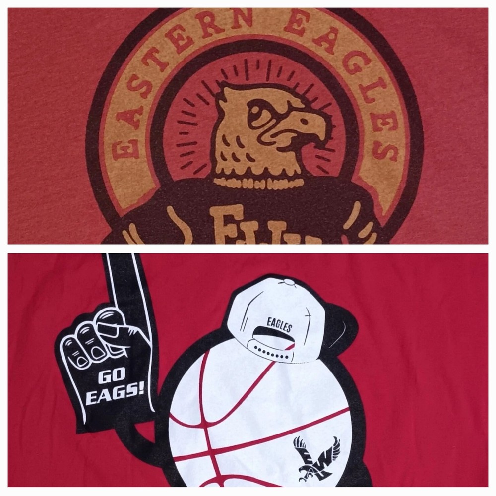 Eastern Washington Eagles 2 T-Shirt lot EWU College football basketball NCAA