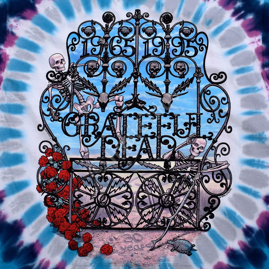 [Limited Edition] Vintage Grateful Dead 30th Anniversary Tie-Dye T-Shirt Liquid gallery