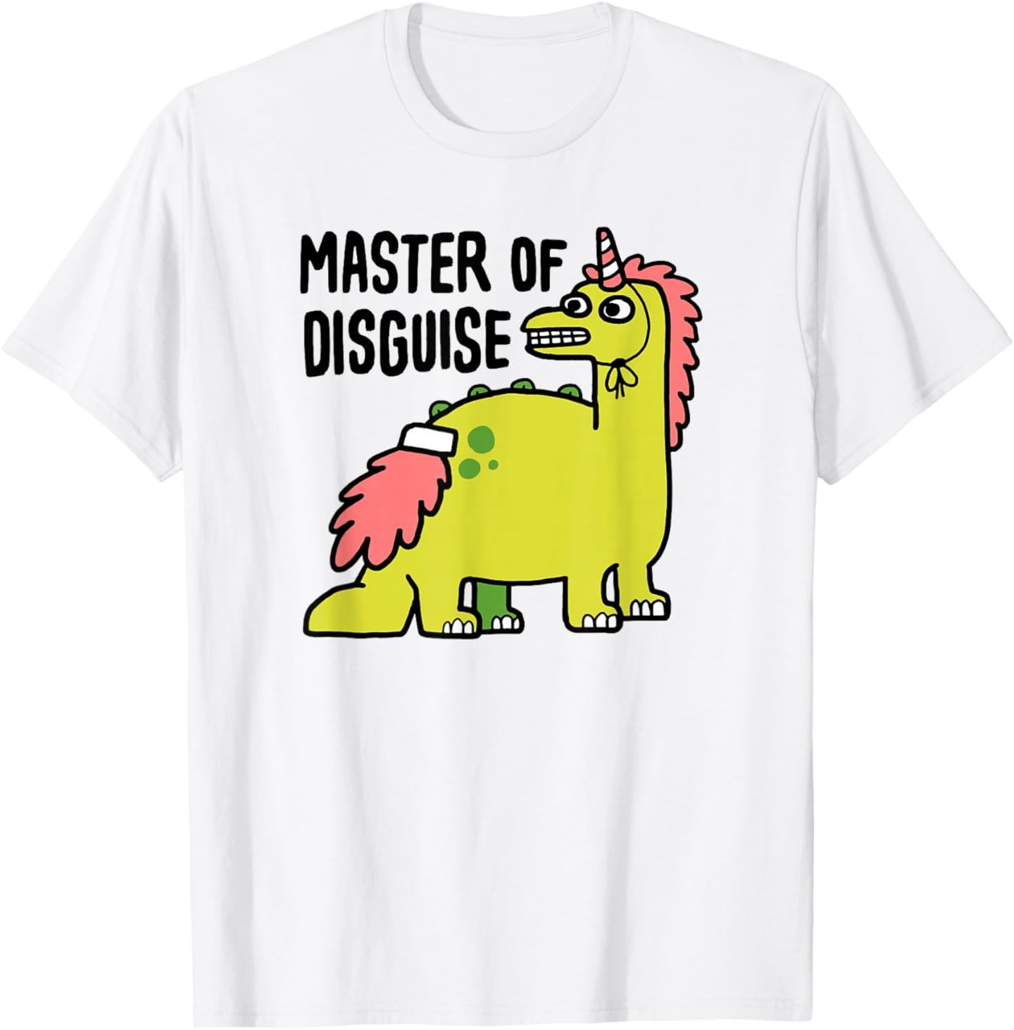 Graphic Master Of Disguise Dinosaur Unicorn T-Shirt gallery