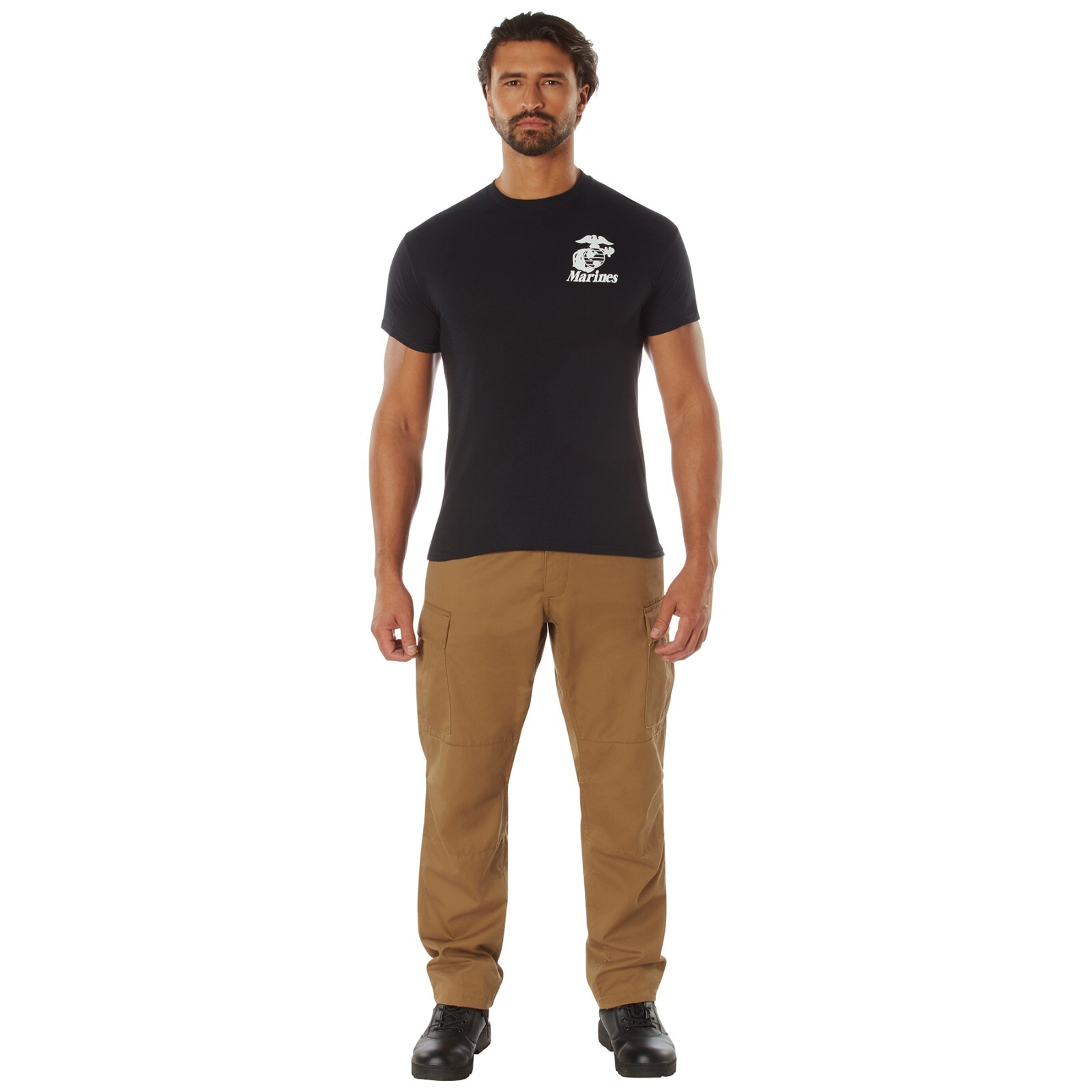 Black USMC Marines T-Shirt 'Pain Is Weakness' Mens Tee Shirt gallery