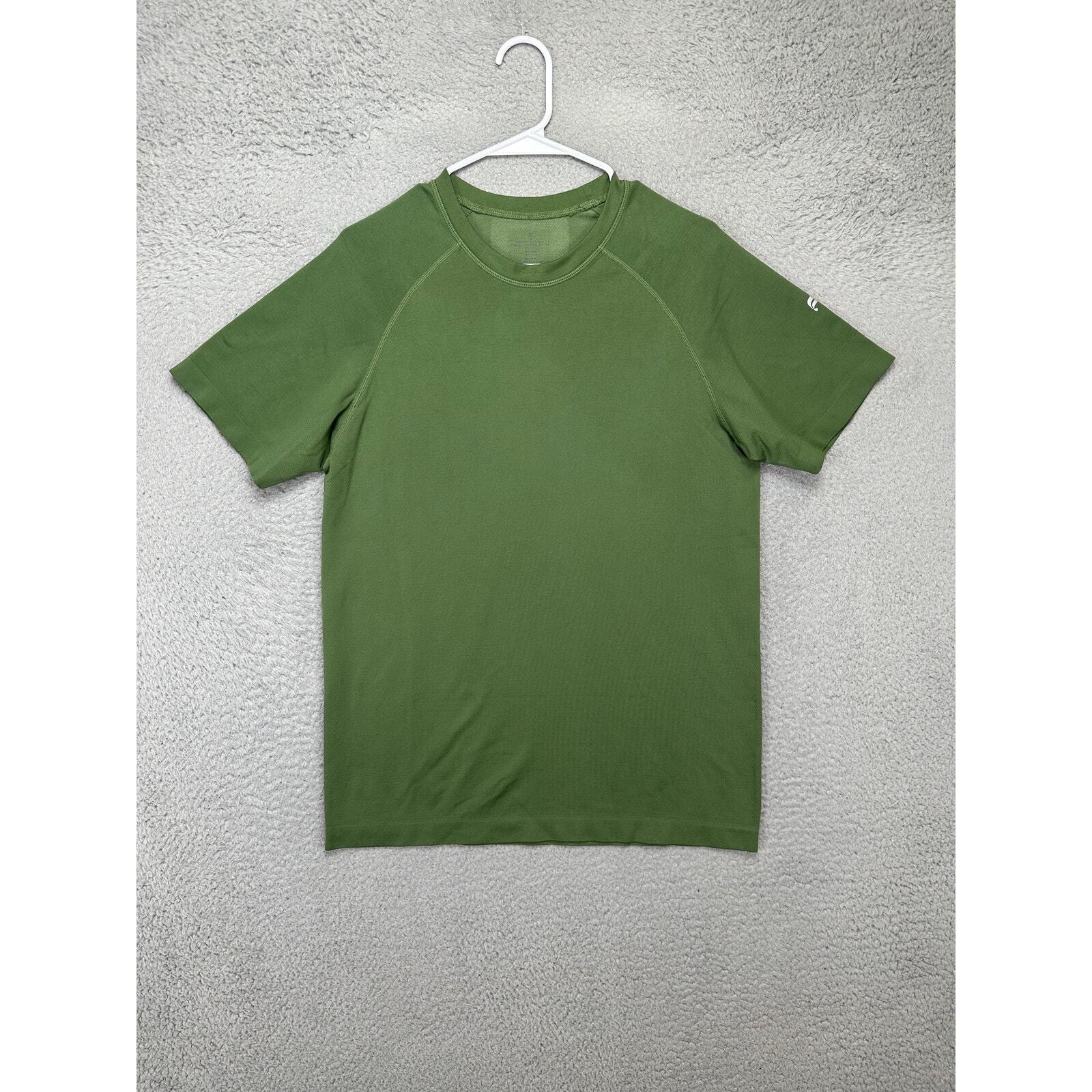 Fabletics Shirt Adult Medium Green Nylon Blend Workout Tee Exercise T-Shirt Mens gallery