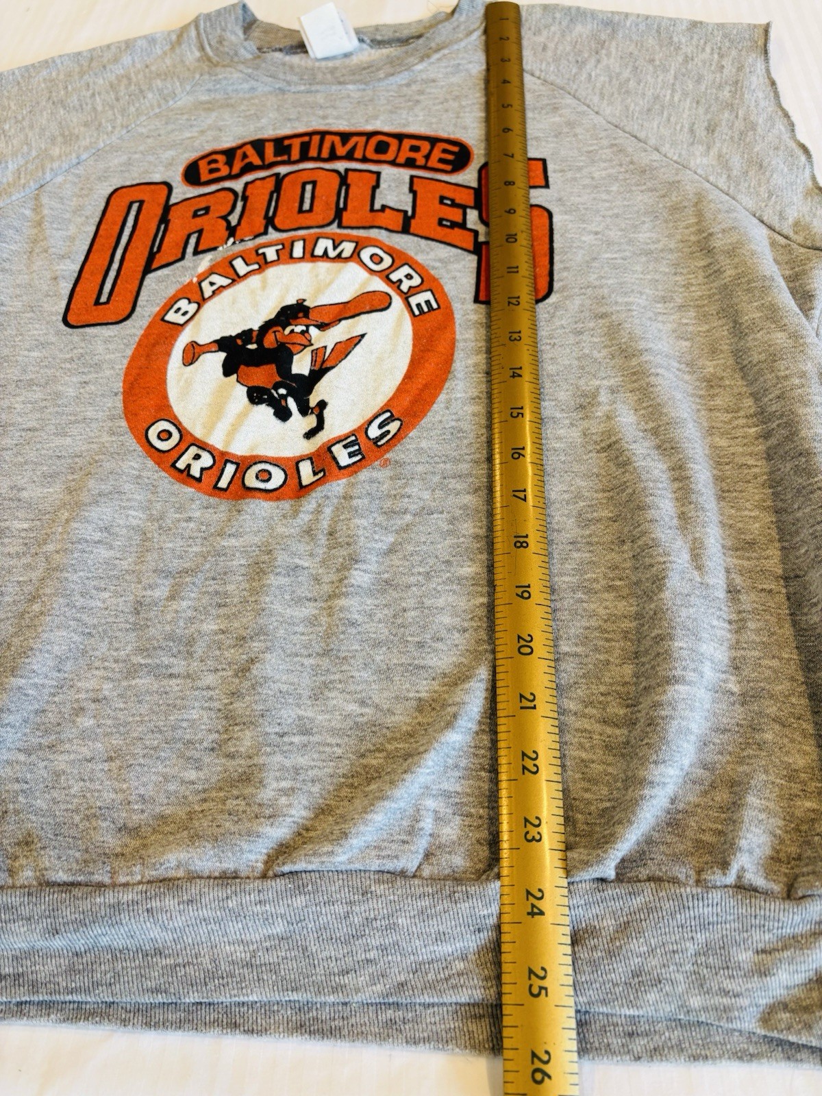 True Vintage 1970’s Baltimore Orioles MLB Baseball T Shirt Size XL Made In USA gallery