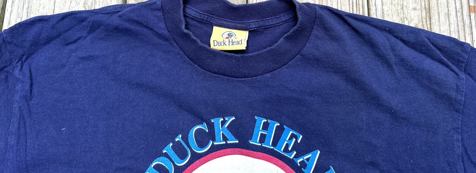 Vintage Duck Head Athletic Dept. Shirt 1990s USA Single Stitch See Measurement gallery