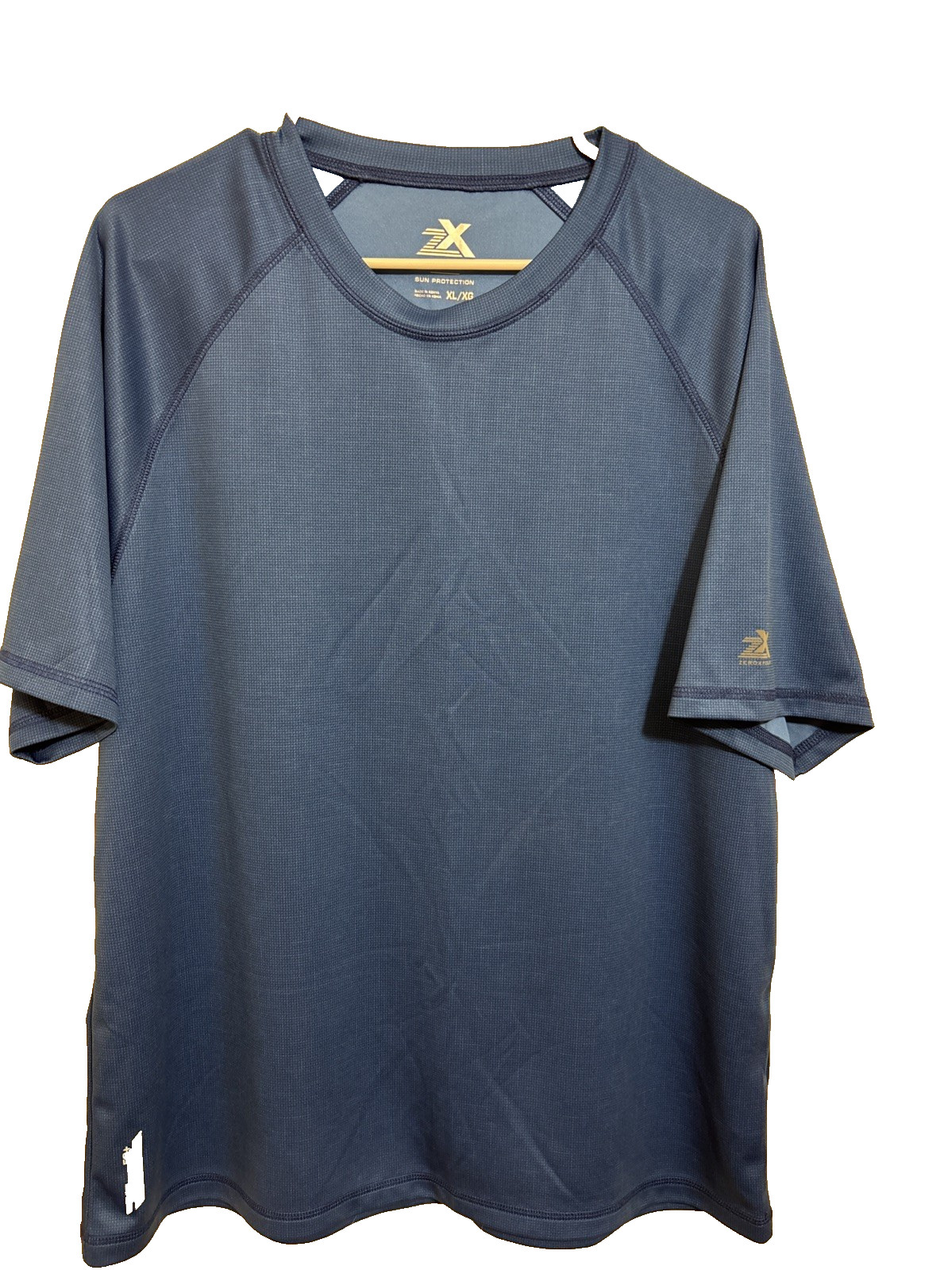 Zeroxposur Men’s Tee Shirt Short Sleeves UPF 50+ Sun Protection Blue Size XL