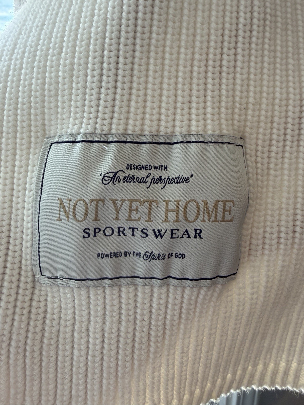 Forrest Frank X Not Yet Home White/Green Knitted Jersey Christian Wear gallery