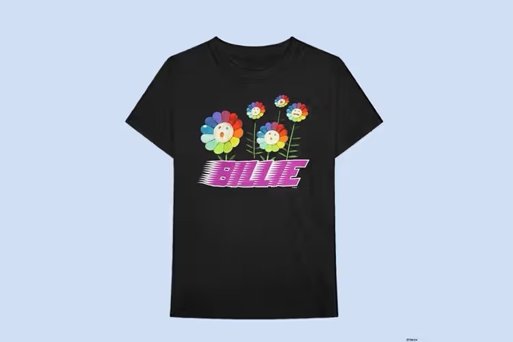 Takashi Murakami X BILLIE EILISH x JUST DON Boxed Limited Black Tee Size Medium
