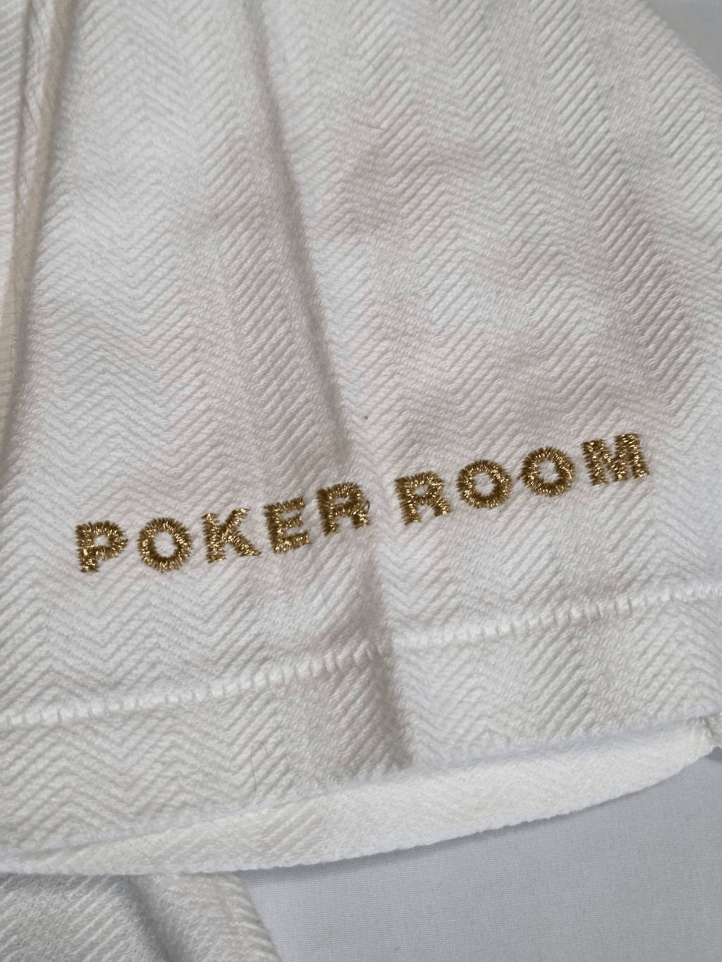 RIO LAS VEGAS VINTAGE POKER ROOM HERRINGBONE TEXTURE SINGLE STITCH SIZE LARGE gallery