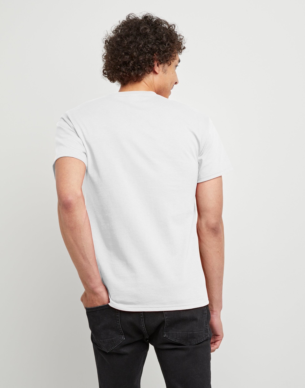 Hanes Men T-Shirt 6Pack Short Sleeve Tee Crewneck Midweight Essentials Authentic gallery