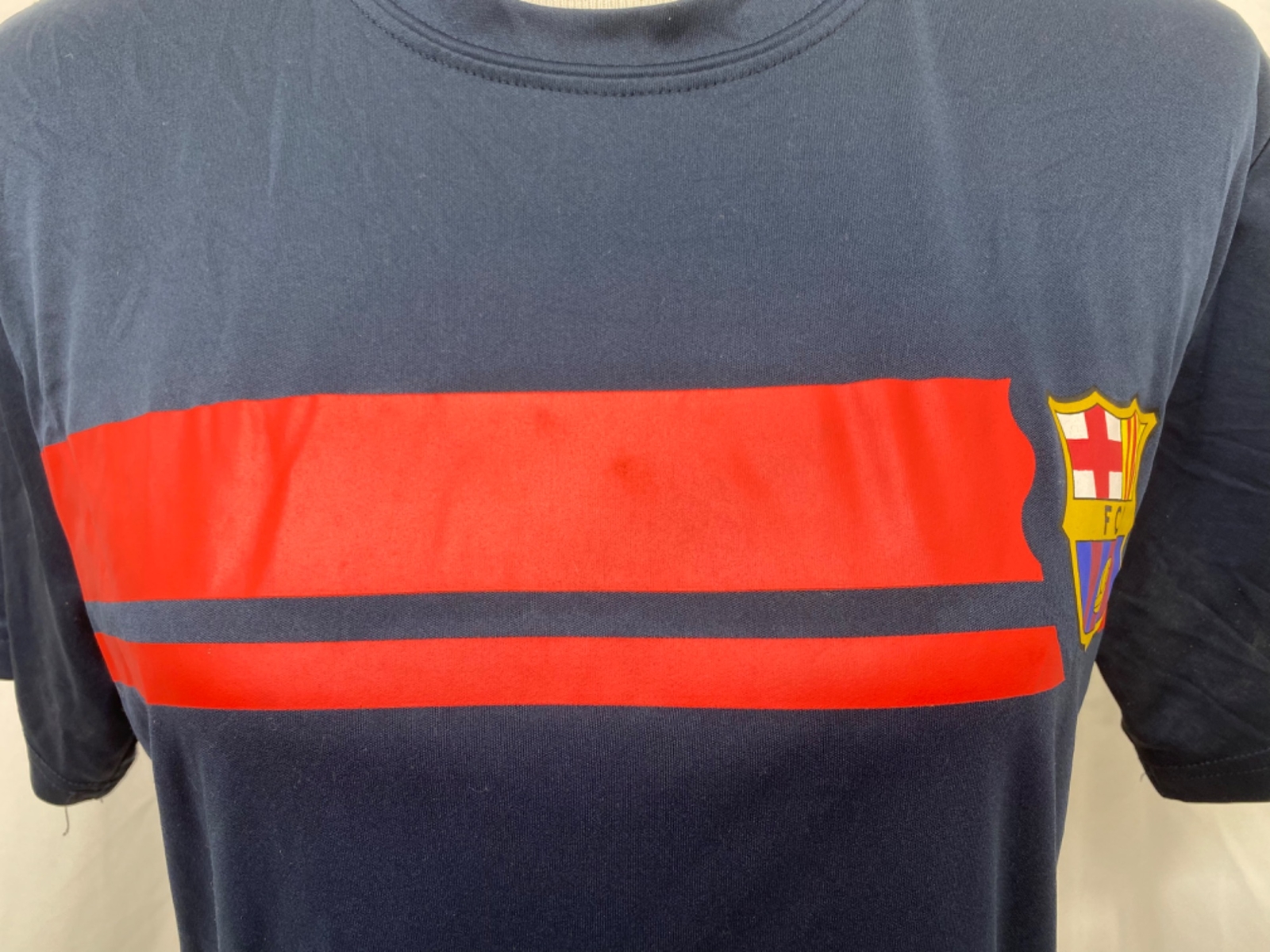 FC Barcelona Men’s Medium Soccer Shirt Blue Short Sleeve Crew Neck gallery