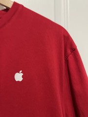 Apple Store Employee T-Shirt Tee Red Cotton USA Mens Xtra Large XL