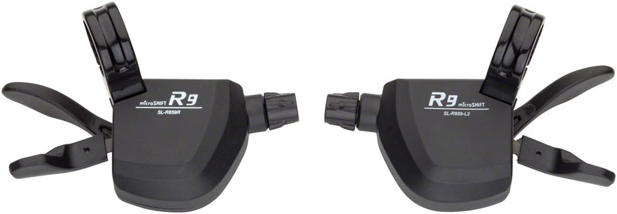 microSHIFT R9 Trigger Shifter Set, 9-Speed Road, Double, Compatible with Shimano