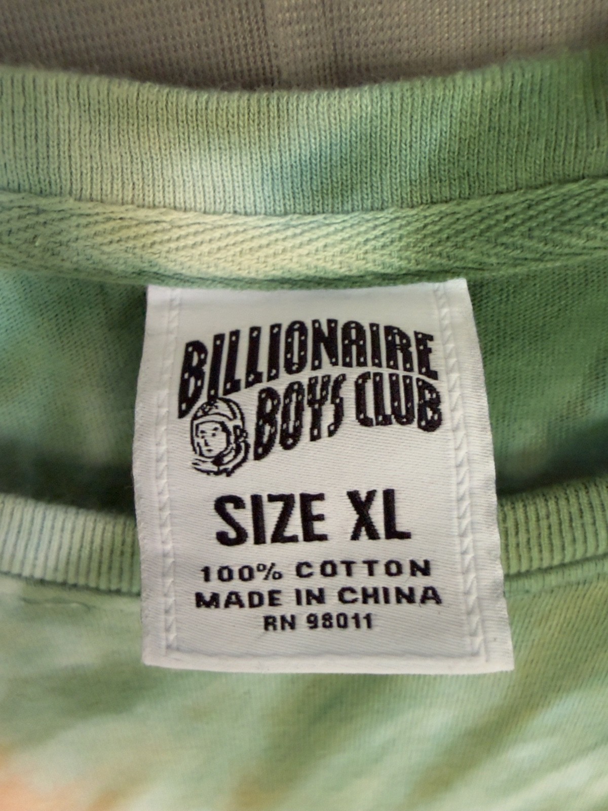 Billionaire Boys Club Astro Knit Tee Shirt Multi-Color Tie-Dyed T-Shirt Men's XL gallery