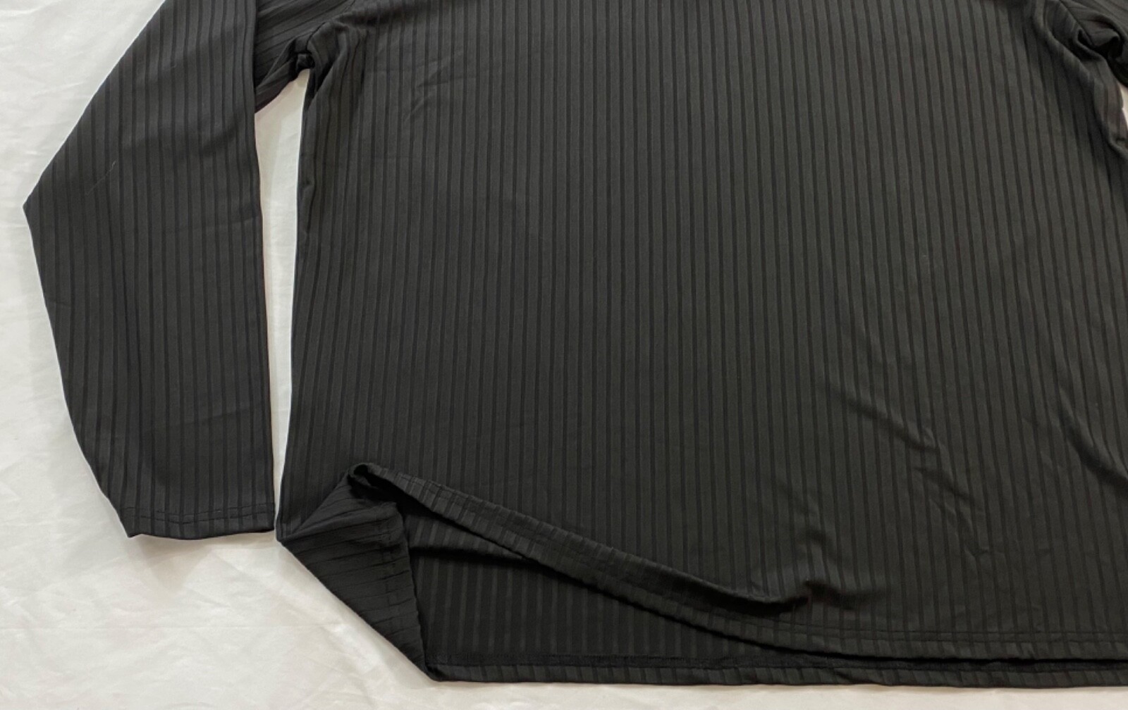 men's Gildan t-shirt size 5XL black long sleeve rib cuff pull-on cotton gallery