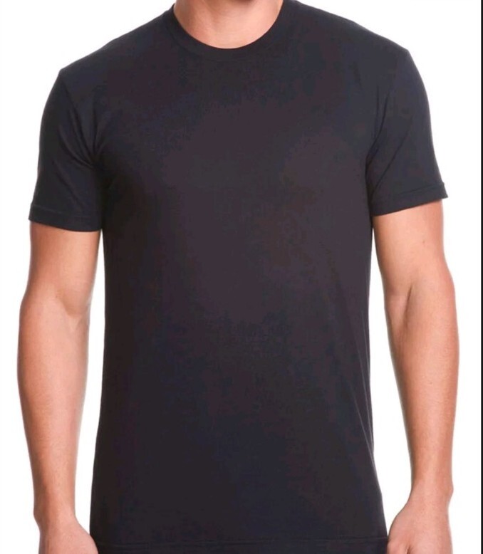 Next Level Apparel Men's Crew Neck T-Shirt Soft Basic T Shirt - Black S Lot 12 gallery