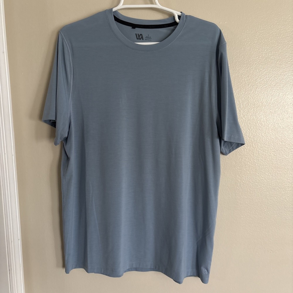 VRST Performance Shirt Mens Large Blue Stretch Athletic Training Gym Tee